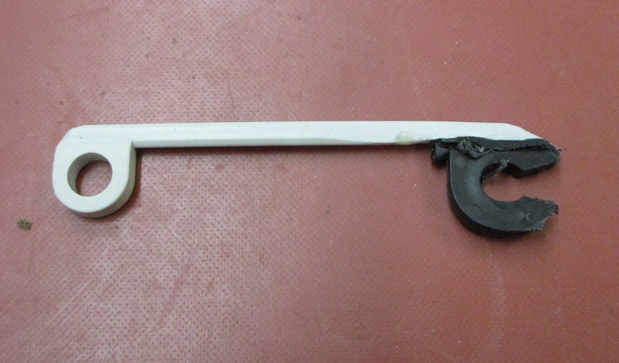 Clips für Flextransport L= 7,5 cm , Durchmesser: 6 mm, schwarz/weiß- Längsträger