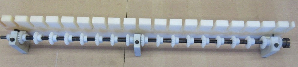 Transportrollenträger mit Antriebswelle 96 cm