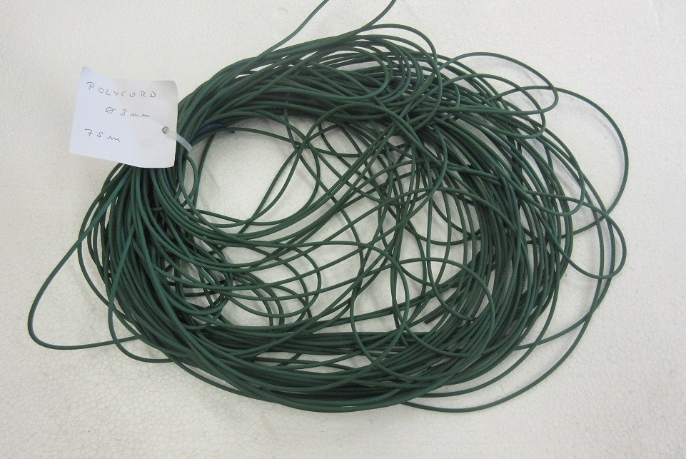 Verschweissbarer Kunststoffriemen Polycord,  D=3 mm