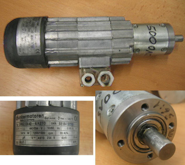 E - Motor Typ: DR 62.0 x 40 - 4 / ASTO