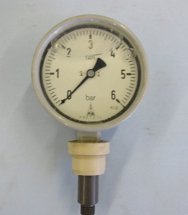 Manometer, Fa. A B, 0-6 BAR