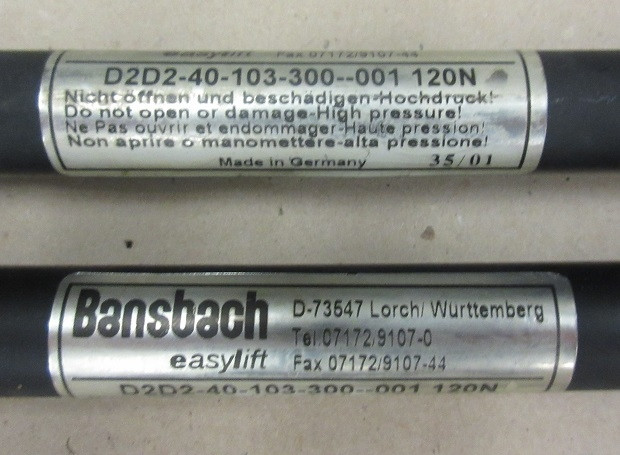 Gasdruckfedern Bansbach D2D2-40-103