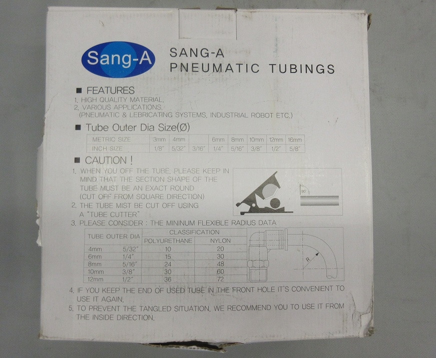 SANG-A, Polyurethane-Schlauch, klar, 10 x 6,5mm, Preis pro Meter