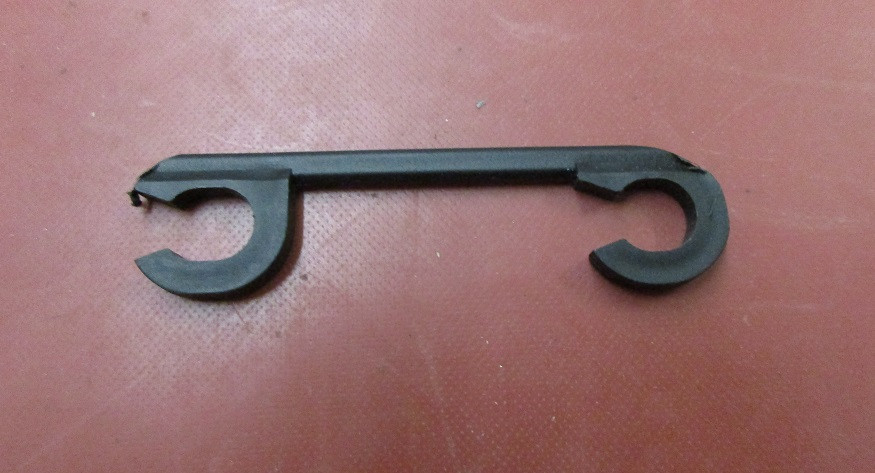 Clips für Flextransport L= 7,0 cm - Durchmesser: 8 mm - schwarz -