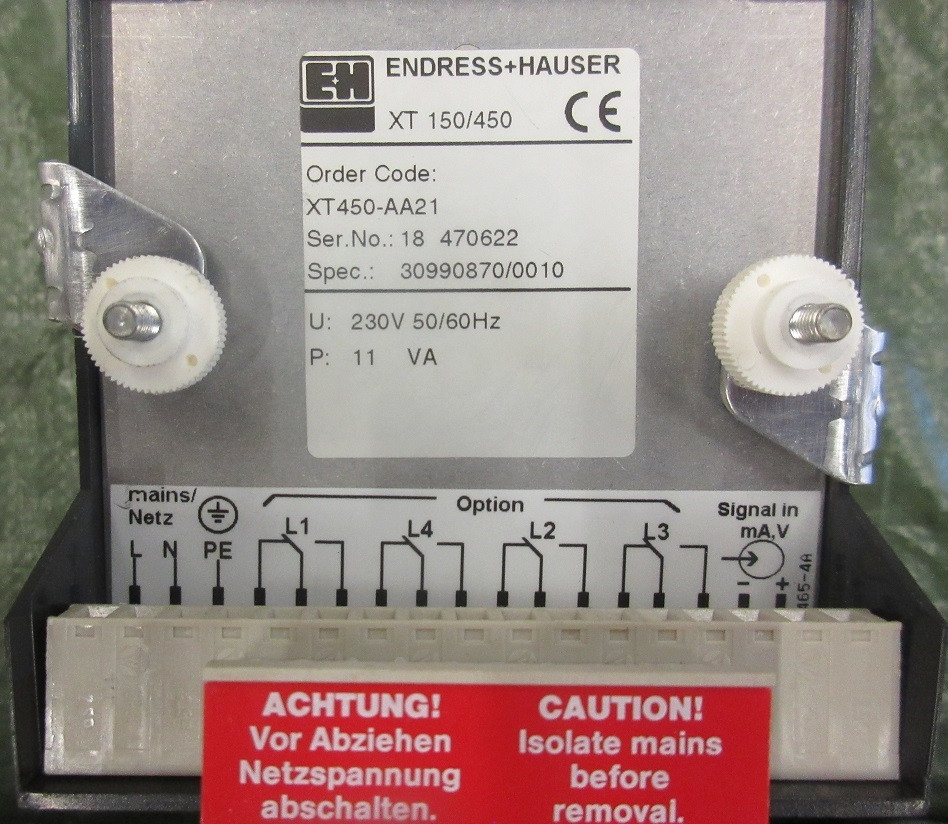 Endress Hauser Contactor XT 450
