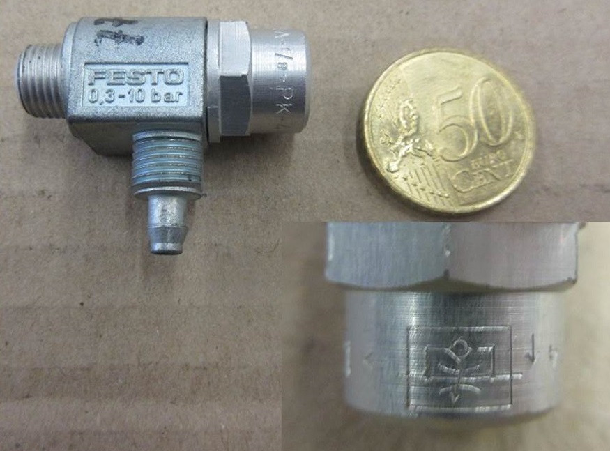 DROSSEL RÜCKSCHLAGVENTIL  Typ GRLA-1/8-PK-4  NR.13327    Festo