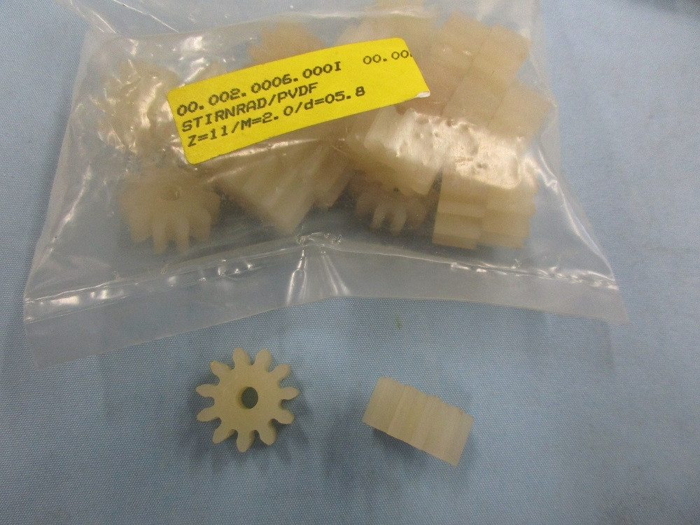 Stirnrad - PVDF Z=11 M=2,0 d=5,8