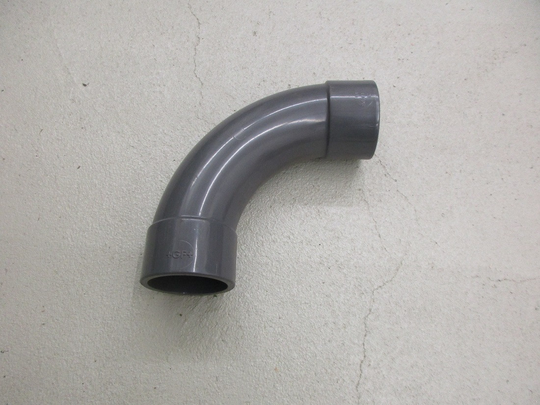 Fitting -90° Bogen PVC-U 63 mm mit Klebemuffe