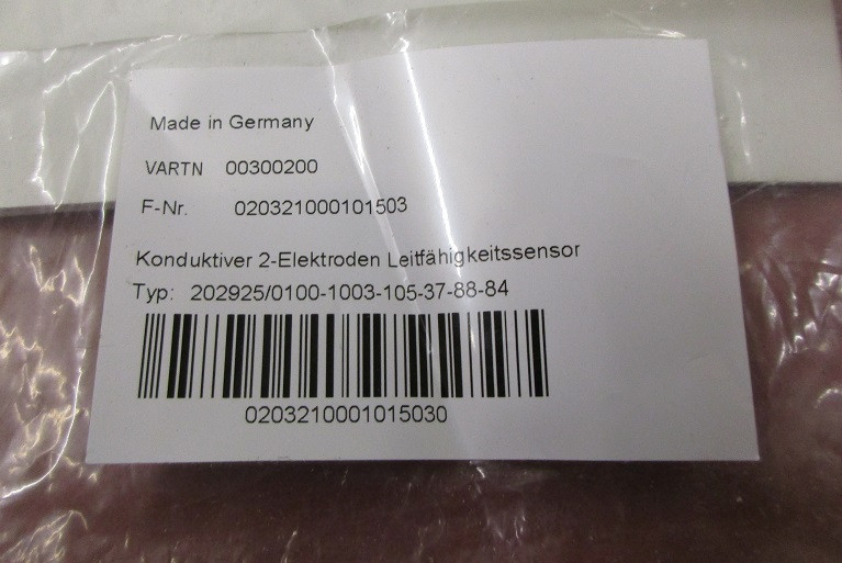 Leitfähigkeitssensor Fa. Jumo Typ: 202925/0100-1003-105-37-88-84