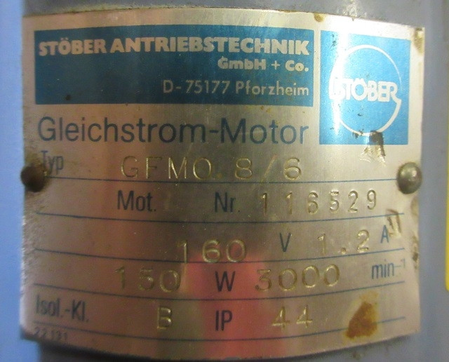 Getriebemotor Stöber GF MO 8/6
