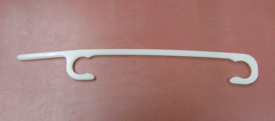 Clips für Flextransport L= 14,8 cm Durchmesser: 12 mm weiß