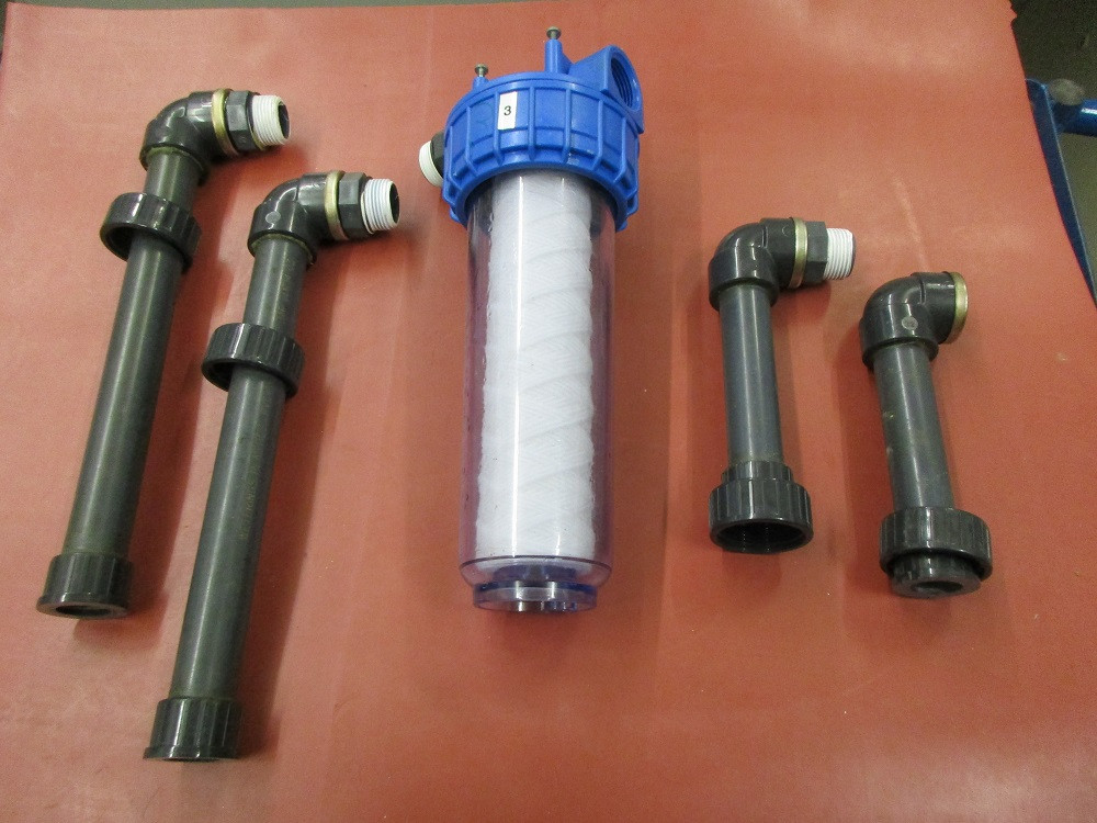  Filter komplett incl Verohrung  für Nassanlagen 
