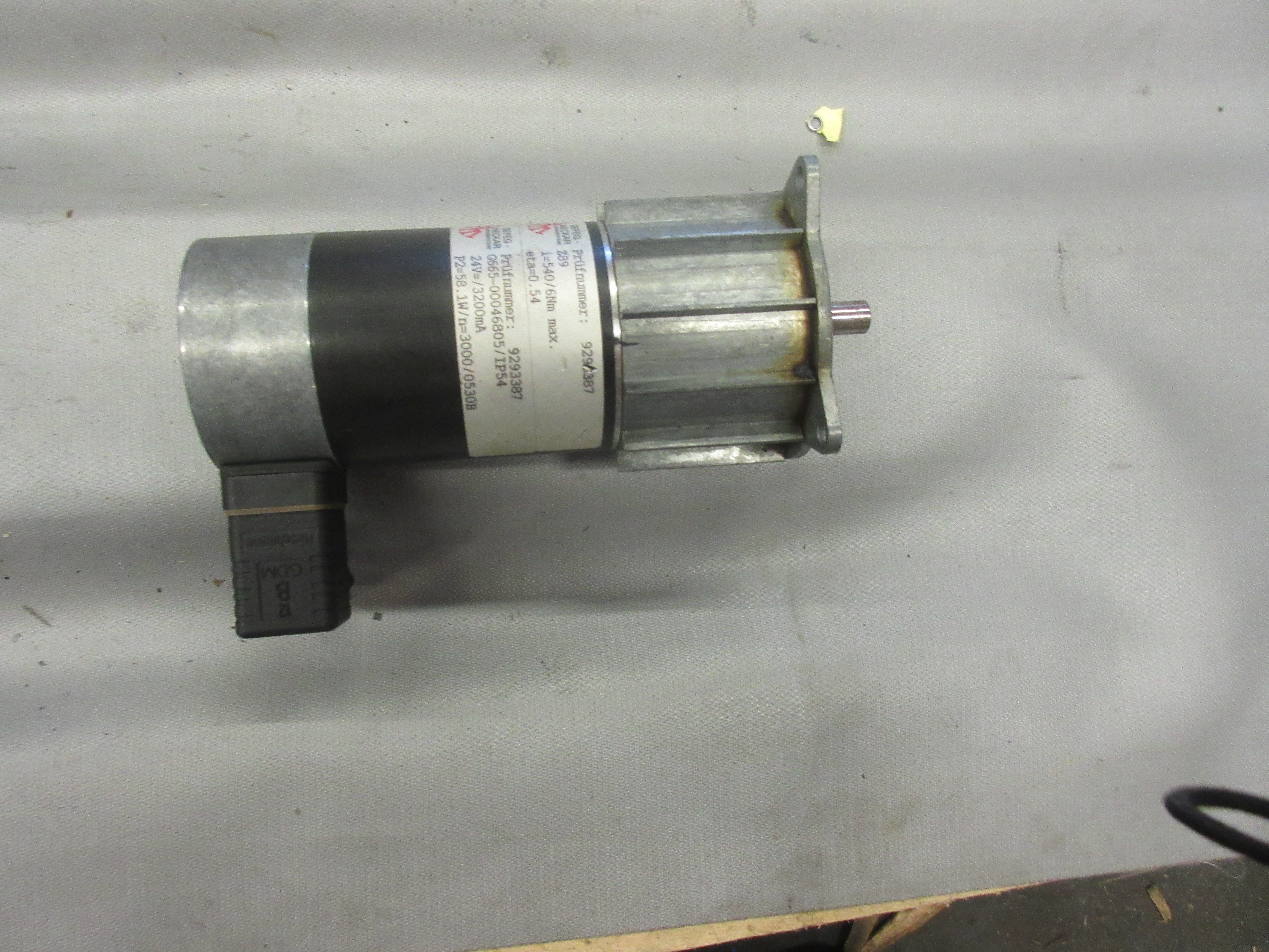 Motor Necker GEFEG  Prüfnummer 9293387