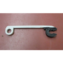 Clips für Flextransport L= 7,5 cm , Durchmesser: 6 mm, schwarz/weiß- Längsträger