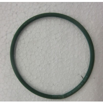 Verschweißter Kunststoffriemen, Polycord,  grün,Durchmesser 9 cm, Stärke 4 mm