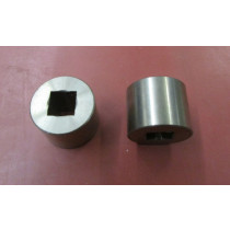 Lagerbuchse/V2A Vierkant 10 mm D=25 L=20