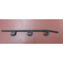 Clips für Flextransport L= 17,5 cm , Durchmesser: 6  mm, schwarz , d r e i   Aufnahmen !!!