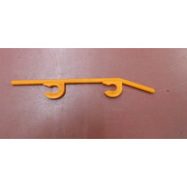 Clips für Flextransport L= 12,5 cm - Durchmesser: 6 mm - orange -