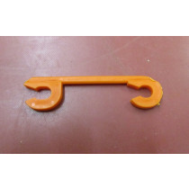 Clips für Flextransport L= 7,0 cm - Durchmesser: 6 mm - orange -