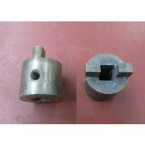 Kupplung/V4A vierkant 10 mm, D=27 L=32