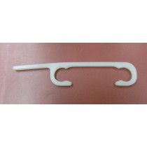 Clips für Flextransport L= 9,8 cm Durchmesser: 12 mm weiß