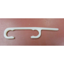 Clips für Flextransport L= 9,1cm Durchmesser: 12 mm weiß