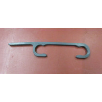 Clips für Flextransport L= 9,8 cm Durchmesser: 12 mm grau