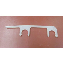 Clips für Flextransport L= 9,4 cm Durchmesser: 12 mm weiß