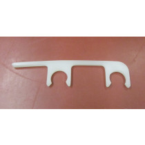 Clips für Flextransport L= 8,7 cm Durchmesser: 12 mm weiß