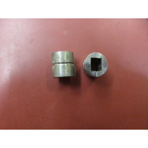 Distanzhülse V2A  guadratisch 10 x 8,00 mm Länge 21 mm 