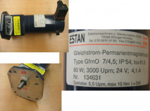 Estan Gleichstrom - Permanentmagnetmotor; Typ: GFMO 7/4,5; ISO -