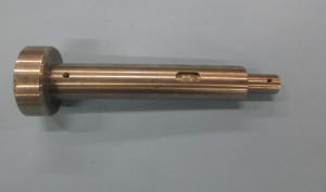 Antriebswelle für Bürsten mit Flansch L=21 cm