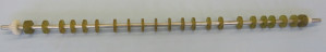 Transportrolle 10/32/KPL/VA mit Abstandshalter 4cm , helle Röllchen