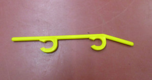 Clips für Flextransport L= 12,5 cm - Durchmesser: 8 mm - gelb - 