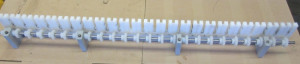 Transportrollenträger mit Metallverstärkung und Antriebswelle 121 cm