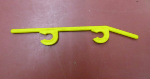 Clips für Flextransport L= 12,5 cm - Durchmesser: 6 mm - gelb -