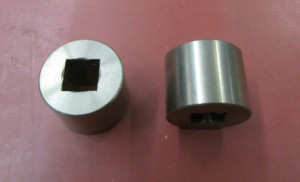 Lagerbuchse/V2A Vierkant 10 mm D=25 L=20