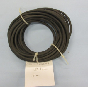 Moosgummi Rundschnur / schwarz/ 8 mm / Preis pro m