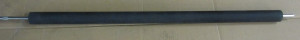 Transportwalzen -   Gummi Schwarz , EPDM- Gesaamtlänge: 78cm, Kern:10mm, Durchmesser Gummi: 32mm