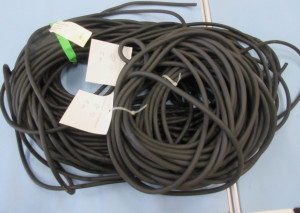 Moosgummi Rundschnur/ schwarz / 10 mm/ Preis pro m