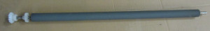 Transportwalzen- EPDM- Gesamtlänge: 77cm, Kern:10mm, Durchmesser Gummi: 32mm, Stirnrad