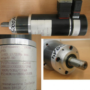 E - Motor i = 63.27 / 20 Nm max. eta = 080