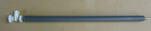 Transportwalzen -EPDM- Gesamtlänge: 77cm, Kern: 10mm, Durchmesser Gummi: 32mm, Stirnrad und Einschub