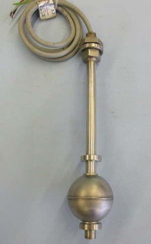 Schwimmer- Magnetschalter, Fa. Kuebler, Typ: ERV 3/8L 220/12, Edelstahl