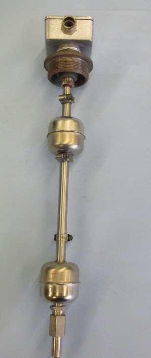 Schwimmer-Magnetschalter Fa. Bestobell Morey, Material :Edelstahl