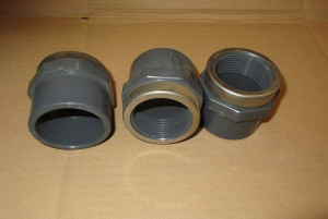 Fitting -PVC U Übergangs-Muffe, metallringverstärkt 50mm 1 1/2"