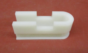 Lagerschale/Einschub d10 mm, weiß, mit Vertiefung, Schmid 