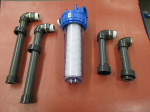  Filter komplett incl Verohrung  für Nassanlagen 