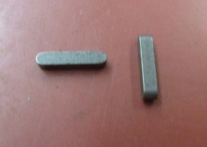 Passfeder, Stahl, A 3 x 3 x 15 mm