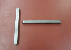 Passfeder, Stahl, 8 x 7 x 100 mm